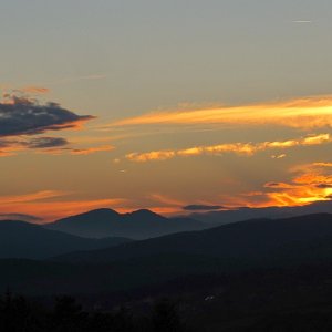 Sonnenuntergang - Herbst zwischen Sulzer Höhe und Höllenstein