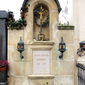 Kremser Schmidt, Grabmal im Friedhof Stein bei Krems
