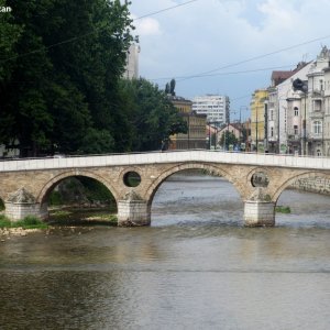 Attentat von Sarajevo- die Lateinerbrücke