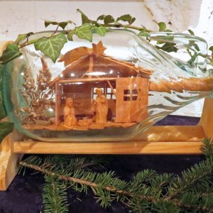 Krippenausstellung in Maria Saal - Flaschenkrippe