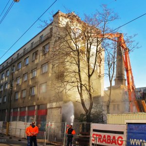 Abriss eines Industriedenkmals, GEBE-Fabrik in Wien-Penzing