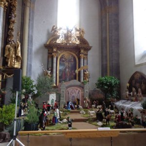 Krippe Stiftskirche Laufen a d Salzach