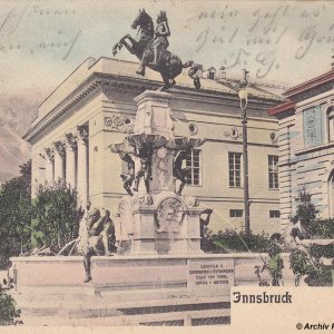 Innsbruck, Leopoldsbrunnen, um 1910