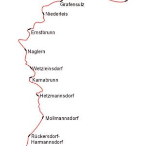 Streckenplan Lokalbahn Wien Mistelbach