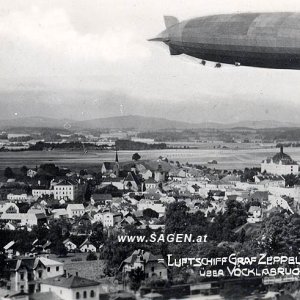 Luftschiff Graf Zeppelin über Vöcklabruck