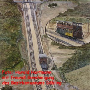 Donauwartebahn - Farbdruck