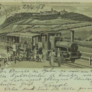 Postkarte - Kahlenbergbahn