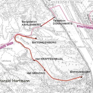 Linienplan Wiener Bergbahnen