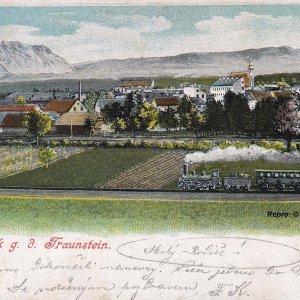 Vöcklabruck mit Traunstein 1901