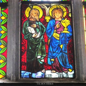 Mittelalterliches Glasfenster