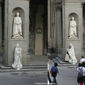 Zwei Statuen in Florenz