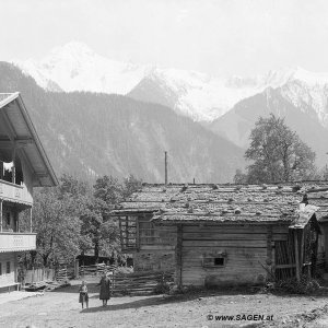 Bauernhof in Burgstall, Schwendau, Zillertal am 14. Juli 1919