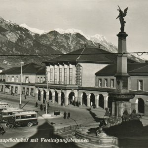 Innsbruck Hauptbahnhof Vereinigungsbrunnen