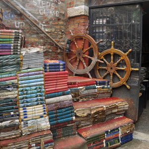 Libreria aqua alta in Venedig