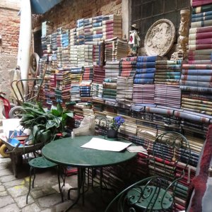 Libreria aqua alta in Venedig