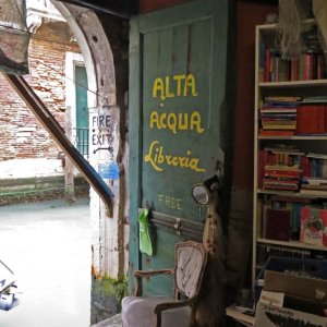 Libreria aqua alta in Venedig