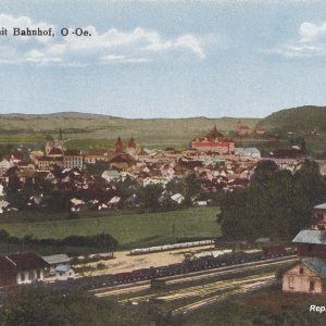 Vöcklabruck mit Bahnhof