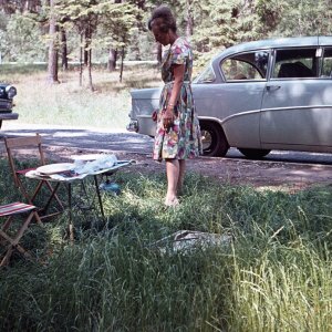 Picknick Autobahn Rastplatz 1964