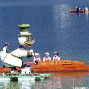 Dagobert Duck und die Narzissenhoheiten 2014 - Narzissenfest Bad Aussee