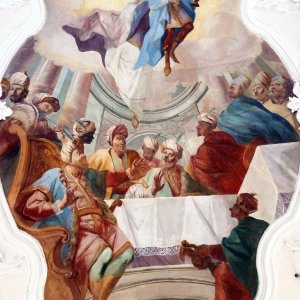 Wallfahrtskirche Dormitz: Errettung des Kindes durch den hl. Nikolaus