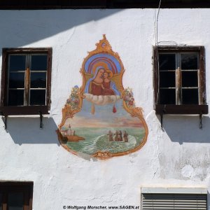 Untermieming Bauernhaus Einhof Fresko