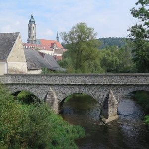 Kampbrücke mit Stiftskirche Zwettl