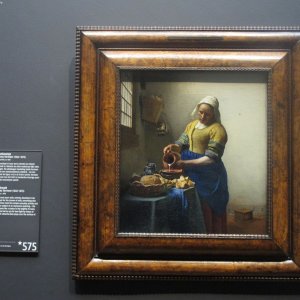 Medium 'Jan Vermeer  Dienstmagd mit Milchkrug' in der Kategorie 'Malerei, Ikonen'