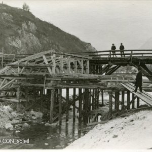 grattenbrücke kirchbichl - märz 1924 - rechtes widerlager