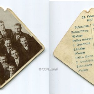 seltenes "ballfoto" von 1897 - vorder- u. rückseite