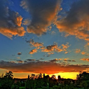 Ende eines Tages in Mittelfranken
