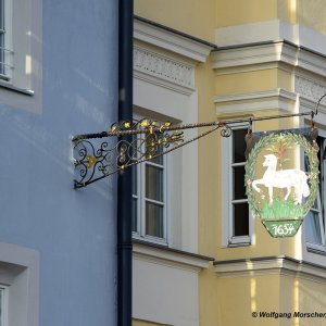 Ältester Ausleger in Innsbruck: Gasthof "Weißes Lamm"