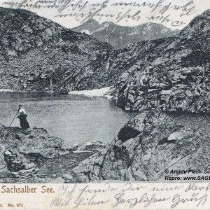 Gruß vom Sachsalber See 1905