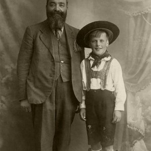 Vater und Sohn aus dem Pustertal, Südtirol