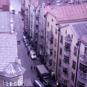 Innsbruck: Blick vom Stadtturm 1960er-Jahre