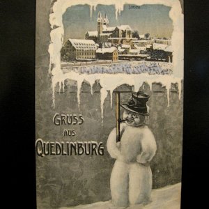 Quedlinburg - alte Grußkarte