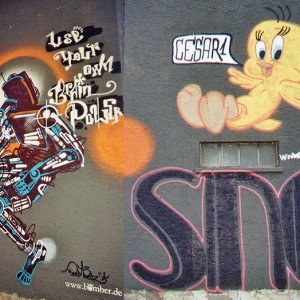 Productions mehrerer Graffitikünstler