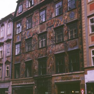 Gemaltes Haus in Graz, Herrengasse 3