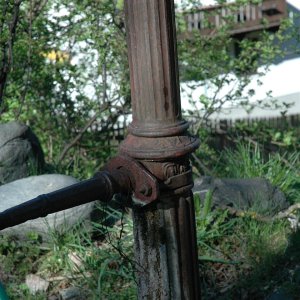 Detail Gusseisen Brunnen Tirol