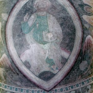 Medium 'St. Peter ob Gratsch, Christus in Mandorla' in der Kategorie 'Fresken und Fassaden'