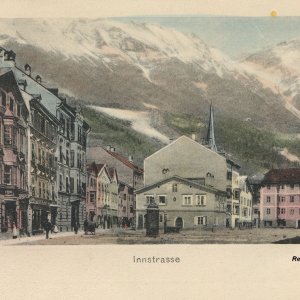 Innsbruck Innstraße um 1900
