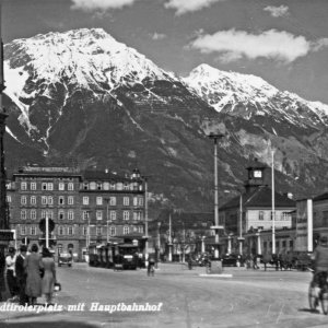 Bahnhofplatz Innsbruck 1935