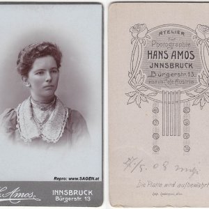 Dame in Innsbruck 1908