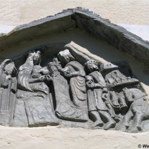 Steinrelief Virgen Obermauern