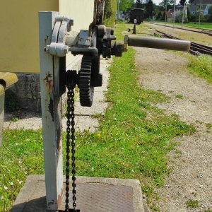 Stellwerk am Bahnhof Langschlag im Waldviertel
