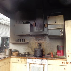 Küche verbrannt