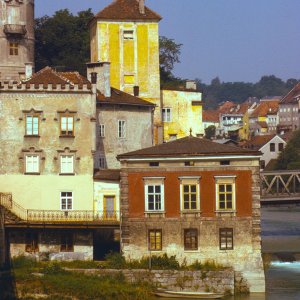 Steyr um 1970, Fischergschirr und Wasserturm