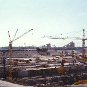 Baustelle Kraftwerk Wallsee-Mitterkirchen