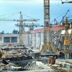 Baustelle Kraftwerk Wallsee-Mitterkirchen