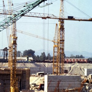 Baustelle Kraftwerk Wallsee-Mitterkirchen