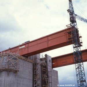 Baustelle Kraftwerk Wallsee-Mitterkirchen